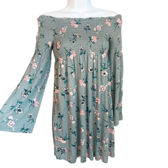 Xhilaration Floral Off-Shoulder Sun Dress XS - Brand New with Tags - Picture 3 of 7